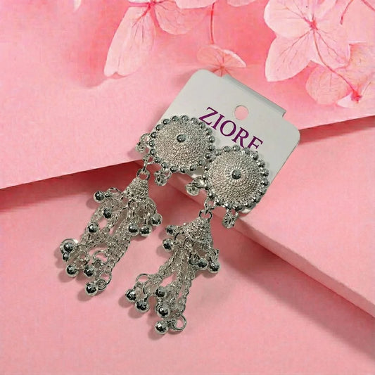 Multi-Layer Oxidised Dangler Jhumka Earrings