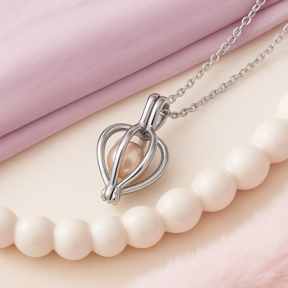 Pearl Love Pendant Necklace